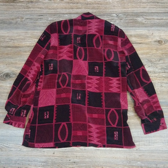 Silver Threads Vintage Button Down Blouse Top - Picture 8 of 8